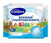 Купить смарт комфорт (smart comfort kids) бумага туалетная влажная для детей с экстрактом ромашки, 42 шт в Дзержинске