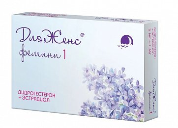 ДляЖенс фемини, таблетки покрытые пленочной оболочкой 5МГ + 1 МГ, 28 ШТ
