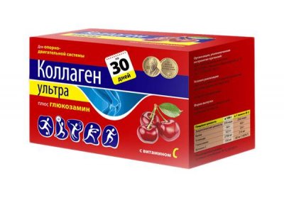 Купить коллаген ультра плюс глюкозамин, со вкусом вишни пакет 8г 30 шт бад в Дзержинске