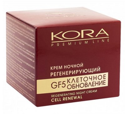 Купить kora (кора) премиум крем для лица и шеи ночной регенерирующий 50мл в Дзержинске