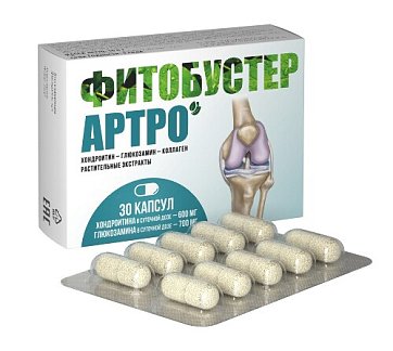 Фитобустер Артро, капсулы массой 550мг, 30шт БАД
