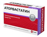 Купить аторвастатин, таблетки, покрытые пленочной оболочкой 40мг, 30 шт в Дзержинске