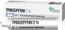 Купить троксерутин, гель для наружного применения 2%, 40г в Дзержинске