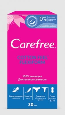 Купить carefree (кэфри) прокладки ежедневные флекси форм воздухопроницаемые 30шт в Дзержинске