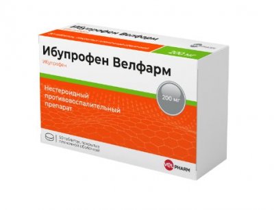 Купить ибупрофен-велфарм, таблетки, покрытые пленочной оболочкой 200мг, 50шт в Дзержинске