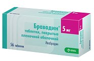 Купить бравадин, таблетки, покрытые пленочной оболочкой 5мг, 56 шт в Дзержинске