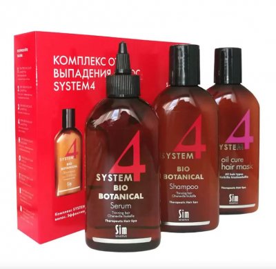 Купить система 4 (system 4) комплекс от выпадения волос шампунь 215мл+маска 215мл+сыворотка 200мл в Дзержинске