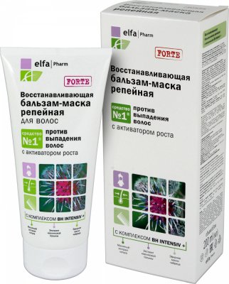 Купить elfa pharm (эльфа фарм) бальзам-маска репейная восставливающая против выпадения волос, 200мл в Дзержинске