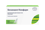 Купить бисакодил, суппозитории ректальные 10мг, 10 шт в Дзержинске