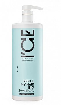 Натура Сиберика ICE Professional by Шампунь для сухих и повреждённых волос Refill My Hair, 1000мл