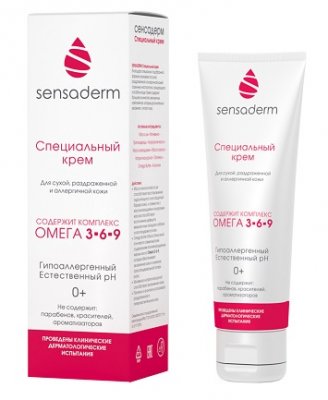 Купить сенсадерм (sensaderm) крем для детей и новорожденных специальный, 75мл в Дзержинске