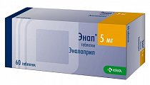 Купить энап, таблетки 5мг, 60 шт в Дзержинске