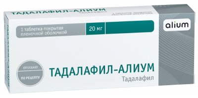 Купить тадалафил-алиум, таблетки, покрытые пленочной оболочкой 20мг, 1 шт в Дзержинске