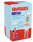 Купить huggies (хаггис) подгузники-трусы для мальчиков 5 12-17кг 15шт в Дзержинске