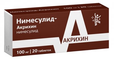 Купить нимесулид-акрихин, таблетки 100мг, 20шт в Дзержинске