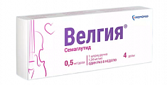 Купить велгия, раствор для подкожного введения 0.5 мг/доза 1,5мл шприц-ручка 1шт с иглами 5шт в Дзержинске