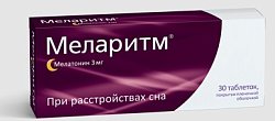 Купить меларитм, таблетки, покрытые пленочной оболочкой 3мг, 30 шт в Дзержинске