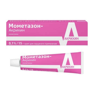 Купить мометазон-акрихин, крем для наружного применения 0,1%, 15г в Дзержинске