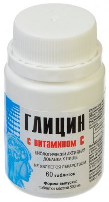 Купить глицин с витамином с, таблетки 500мг, 60 шт бад в Дзержинске
