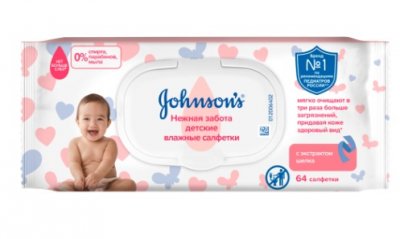Купить johnson's baby (джонсон беби) салфетки влажные нежная забота 64шт в Дзержинске