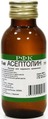 Купить асептолин, р-р 70% фл 100мл (рфк зао, россия) в Дзержинске