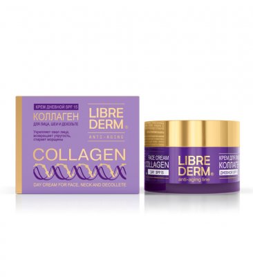 Купить librederm collagen (либридерм) крем дневной для лица восстановление сияния и ровного цвета кожи, 50мл spf15 в Дзержинске