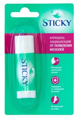 Купить sticky (стики) карандаш защищающий от появления мозолей, 4,5г в Дзержинске