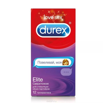 Купить durex (дюрекс) презервативы elite emoji, 12 шт в Дзержинске