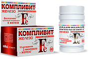 Купить компливит железо, таблетки, покрытые оболочкой 525мг, 60 шт бад в Дзержинске