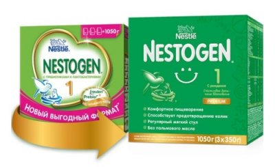 Купить nestle nestogen 1 (нестожен) сухая молочная смесь с рождения, 1050г (3 х350г) в Дзержинске