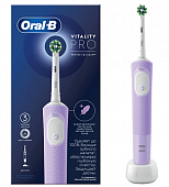 Купить oral-b (орал-би) электрическая зубная щетка vitality pro d103.413.3 тип 3708 с зарядным устройством, тип 3757, сиреневый в Дзержинске