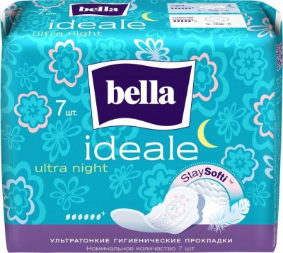 Купить bella (белла) прокладки ideale ultra night stay softi 7 шт в Дзержинске