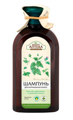 Купить зеленая аптека шампунь крапива и репейное масло для нормальных волос 350 мл в Дзержинске