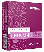 Купить биостандарт диосмин леколайк, таблетки массой 550мг 40шт бад в Дзержинске