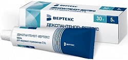 Купить декспантенол-вертекс, мазь для наружного применения 5%, 30г в Дзержинске