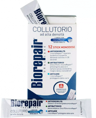 Купить биорепейр (biorepair) ополаскиватель для полости рта 4-экшн антибактериальный, 12мл 12 шт в Дзержинске