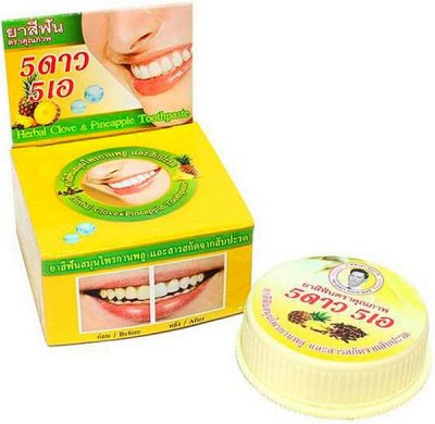Купить 5 star cosmetic (5 стар косметик) зубная паста травяная с экстром ананаса, 25г в Дзержинске