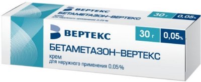 Купить бетаметазон-вертекс, крем для наружного применения 0,05%, 30г в Дзержинске