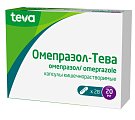 Купить омепразол-тева, капсулы кишечнорастворимые 20мг, 28 шт в Дзержинске