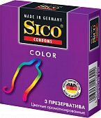 Купить sico (сико) презервативы color цветные 3шт в Дзержинске