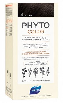 Phytosolba PhytoColor (Фитосольба Фитоколор) краска для волос оттенок 4 Шатен