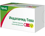 Купить индапамид-тева, таблетки, покрытые пленочной оболочкой 2,5мг, 30 шт в Дзержинске