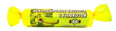 Купить аскорбиновая кислота с глюкозой гленвитол таблетки со вкусом банана 3г, 10 шт бад в Дзержинске