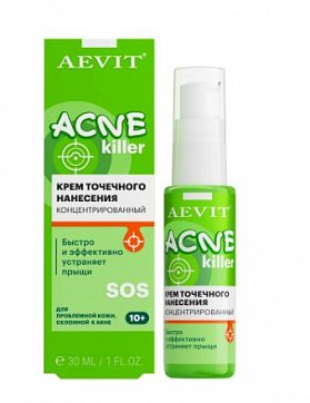 Aevit acnekiller крем точечного нанесения концентрированный, 30 мл
