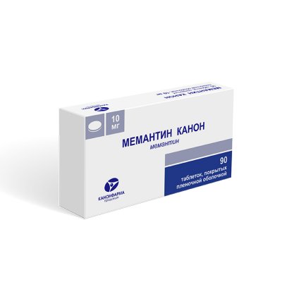Купить мемантин-канон, таблетки, покрытые пленочной оболочкой 10мг, 90 шт в Дзержинске