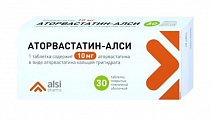 Купить аторвастатин-алси, таблетки, покрытые пленочной оболочкой 10мг, 30 шт в Дзержинске