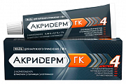Купить акридерм гк, мазь для наружного применения 0,05%+0,1%+1%, туба 30г в Дзержинске