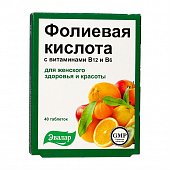 Купить фолиевая кислота с витамином в12, в6, таблетки 40 шт бад в Дзержинске