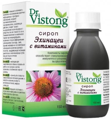 Купить dr vistong (др вистонг) сироп эхинацеи с витаминами, флакон 150мл бад в Дзержинске