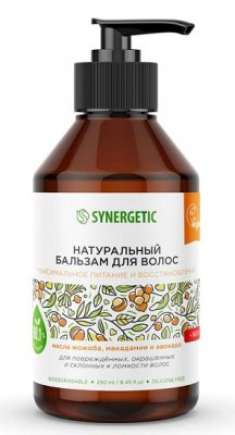Купить синергетик (synergetic) бальзам для волос натуральный питание и восстановление, 250мл в Дзержинске